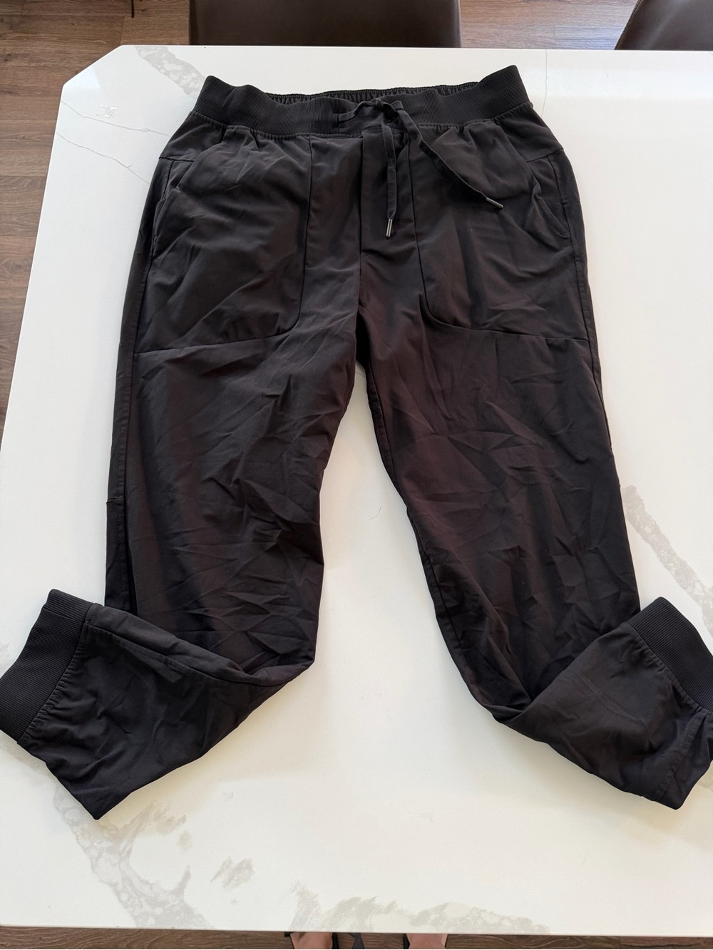 Lululemon ABC Jogger Mens Large  Black Active Warpstreme Drawstring Pockets